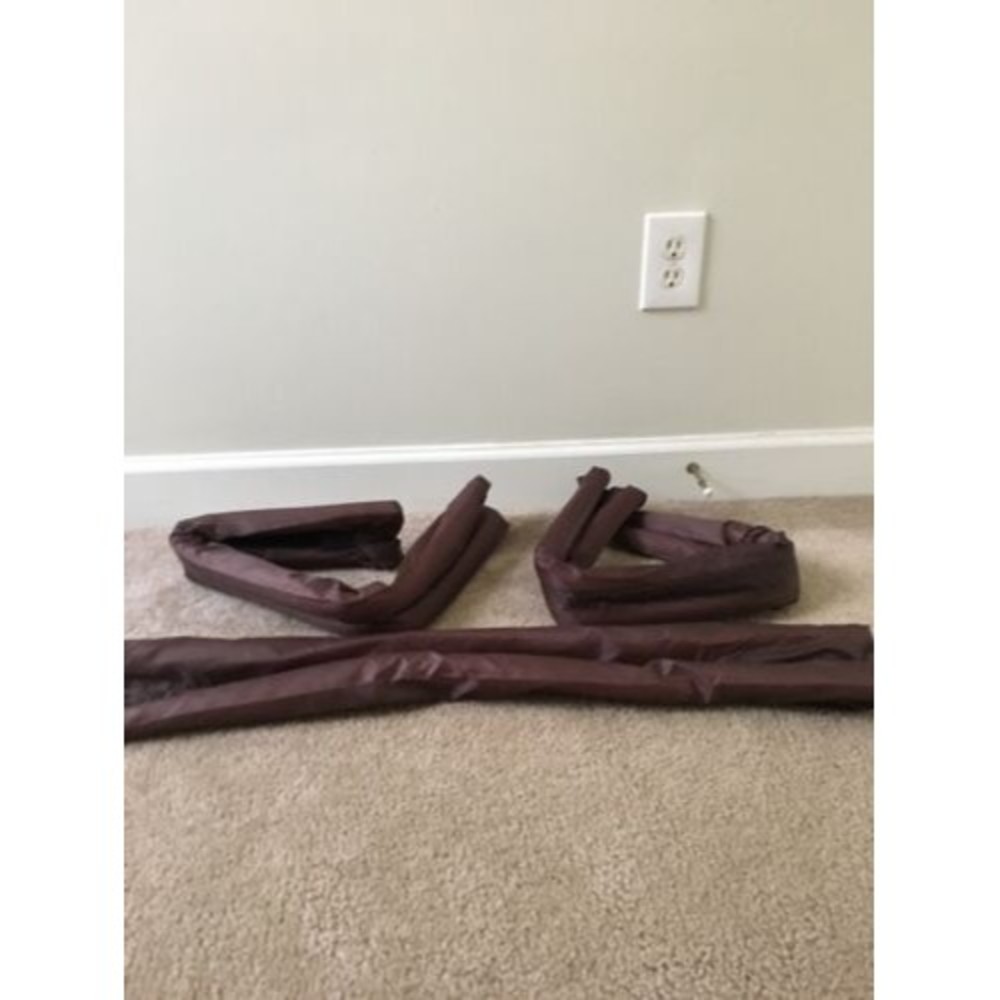 3-Piece Twin Door Draft Guard Stopper Brown